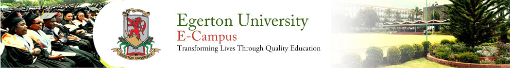 Egerton University E-Campus